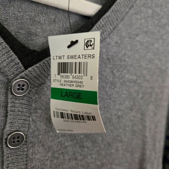 INC International Concept NWT Striped Sustainable Lightweight Sweater Size L - Picture 4 of 5